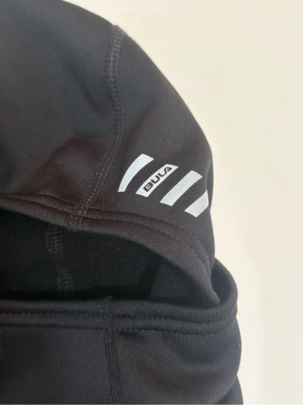 BULA Black POLARTEC convertible balaclava featuring a reflective logo on side